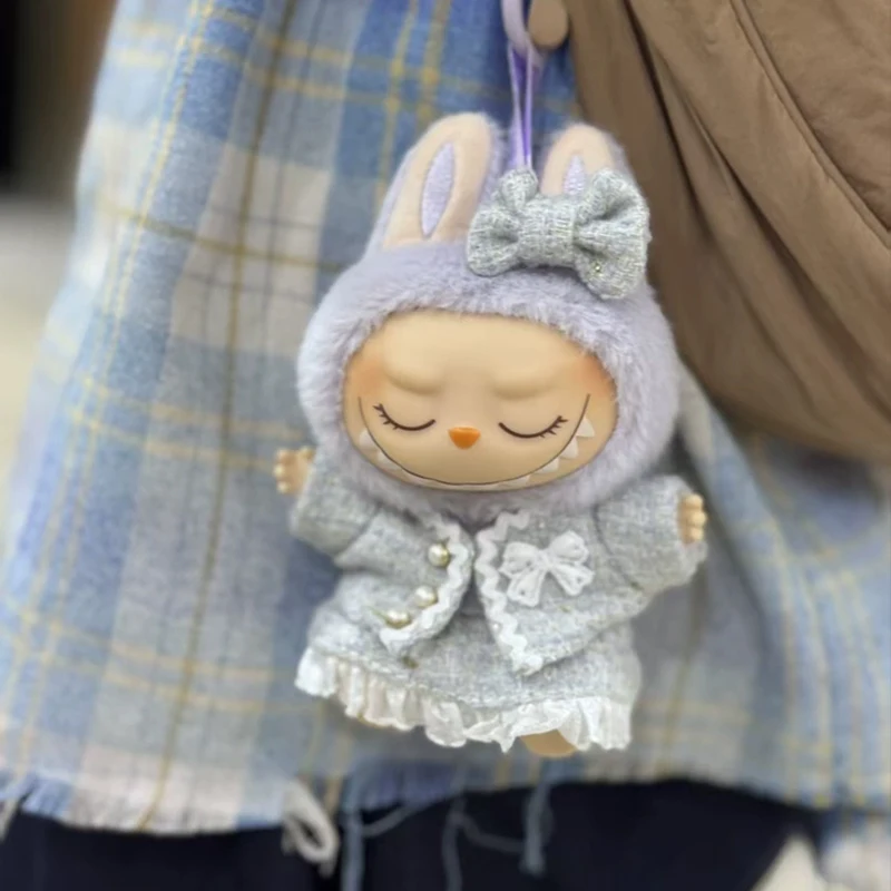 17cm Sweet Clothes for Labubu Doll The Monster Outfit Accessories Clothing DIY Kids Gift Sweet Princess High-quality Dress Cloak