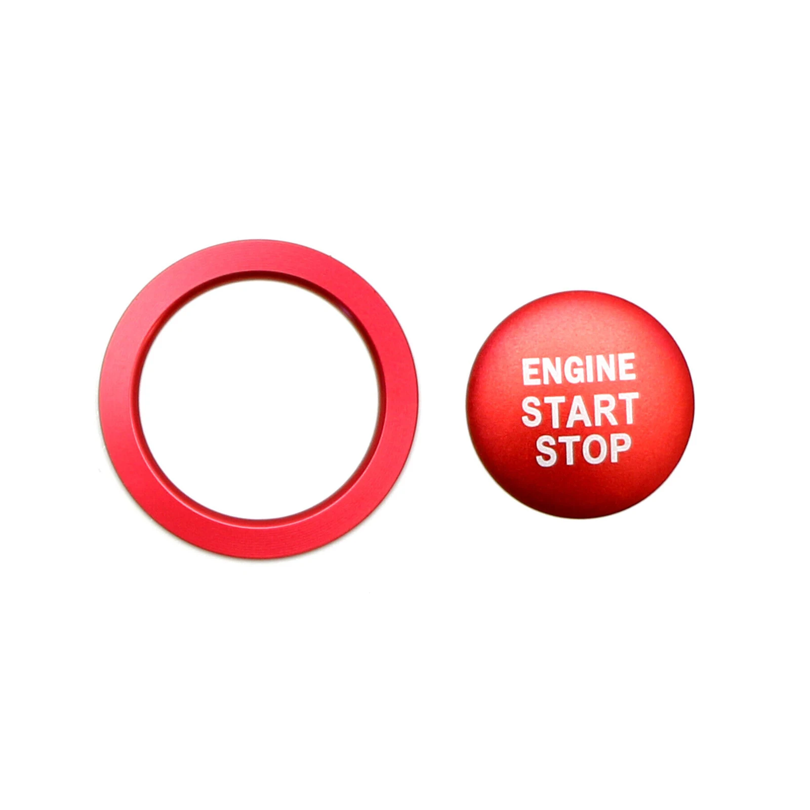 RED Center Console Engine Start/Stop Push Button Cover&Ring Trim Sticker For Toyota Camry Tacoma Prius Avalon RAV4 Mirai Corolla