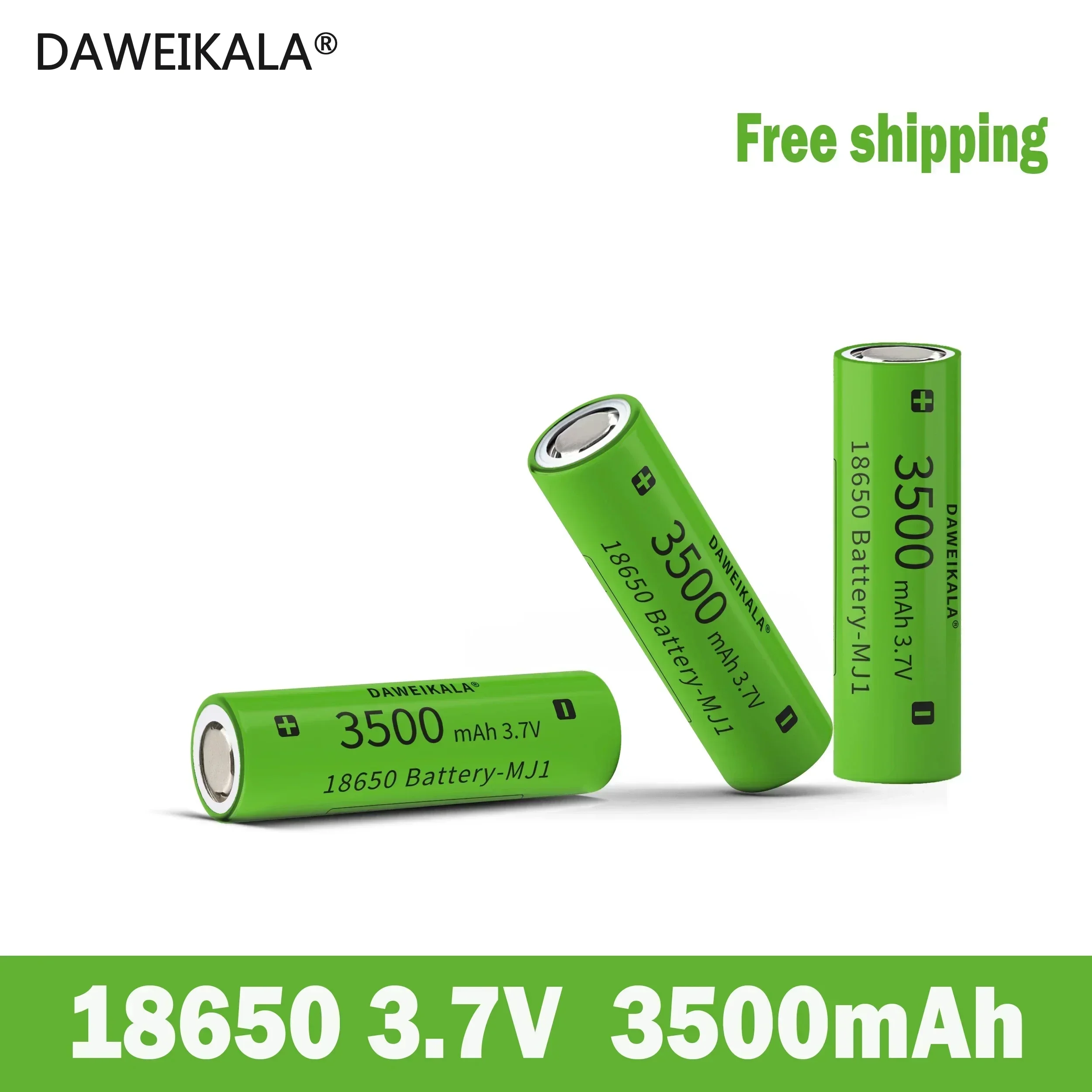 Replacement 18650 Li-ion Battery 3.7V 3400mAh 10A Discharge Cell For DIY Battery Packs Stable Output Power Portable Energy