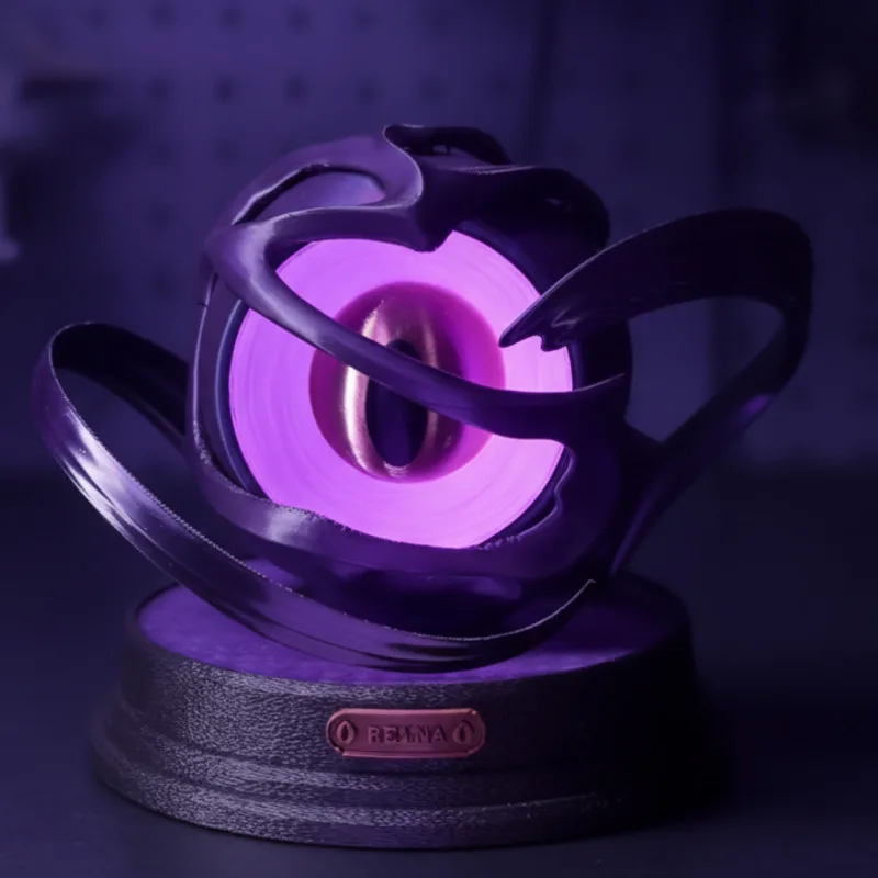 Valoranted Reynas Eye Figurine Glow Purple Demon Eye 3D Printed Figurine Gaming Room Desktop Ornament Collectible Gift Game Fans view 6