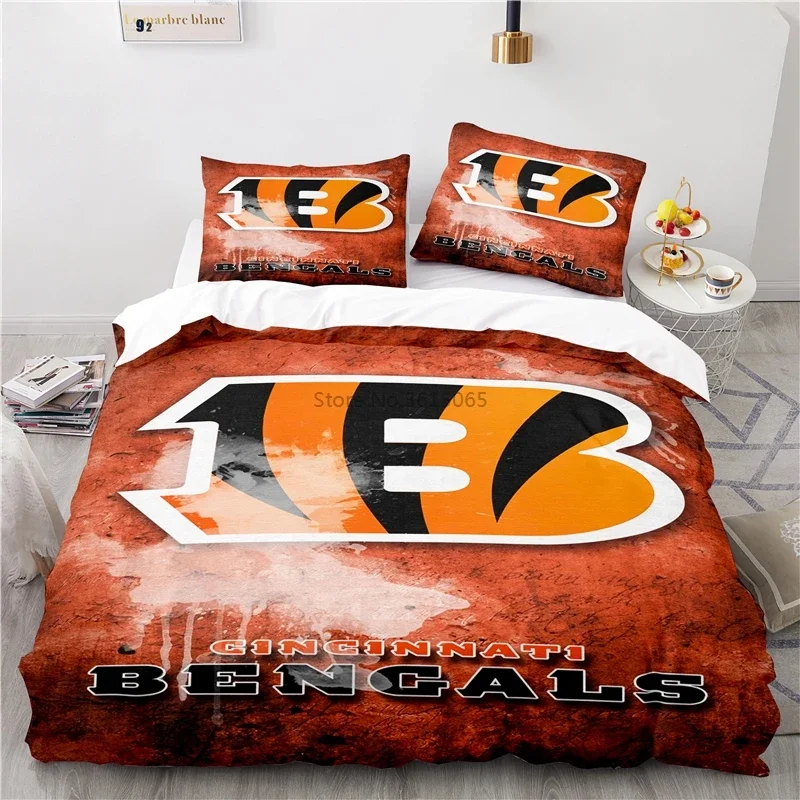 American Football Team Logo Bedding Set Printed Duvet Cover Set Pillowcase Single Double Twin Full Queen King Size home decor