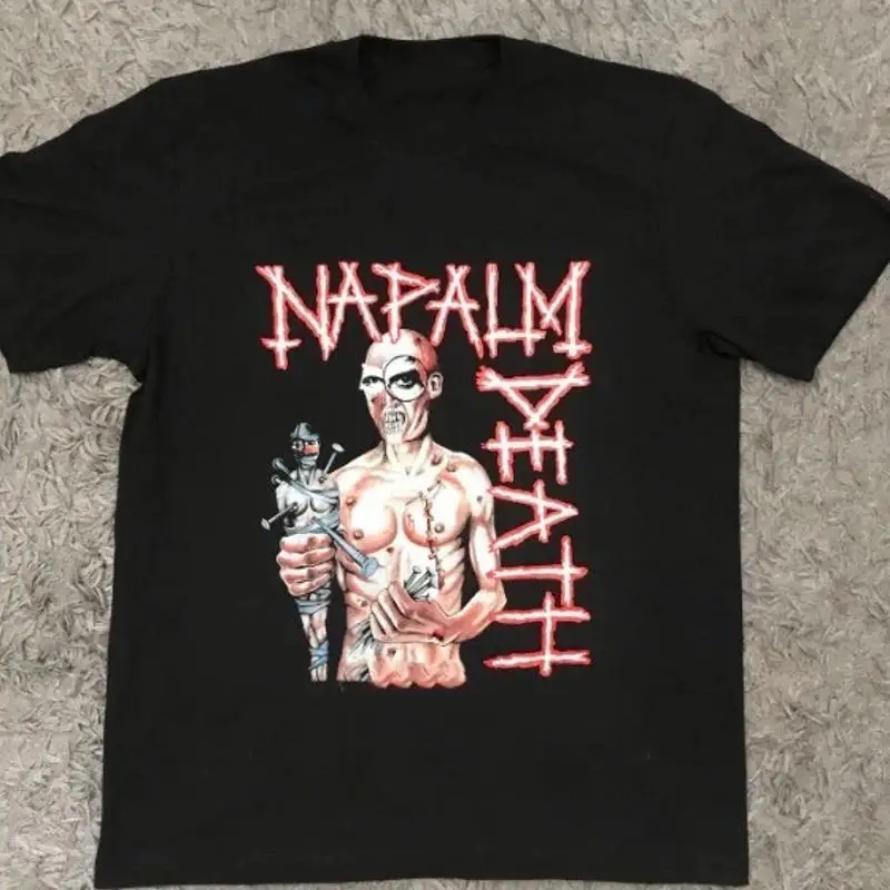 Napalm Death Utopia Banished Skulls Graphic T-Shirt