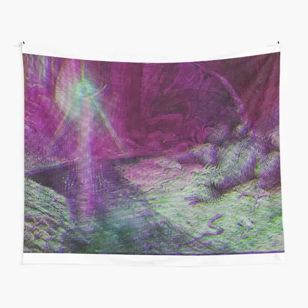 Ethereal Angelcore Dragon Tamer  Tapestry Bedroom Beautiful Travel Yoga Towel Home Living Colored Printed Mat Decoration Hanging