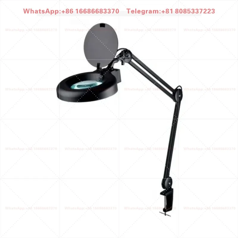 5X Magnifier Desk Lamp Hands-free Loupe Flexible Magnifying Glass ESD magnifying lamp
