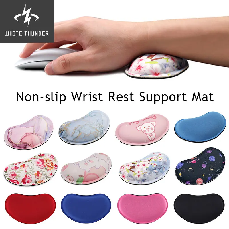 

Игровой коврик для мыши, коврик для мыши с поддержкой запястья, эргономичный Мягкий Нескользящий Коврик для поддержки запястья, коврик для компьютерной мыши для офиса