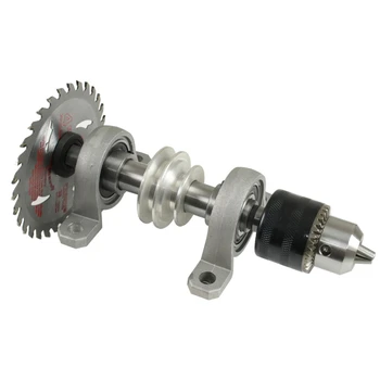 Bearing seat pulley bench saw drill woodworking cutting machine Chuck assembly rotary lathe spindle bearing bearing seat drill chuck set