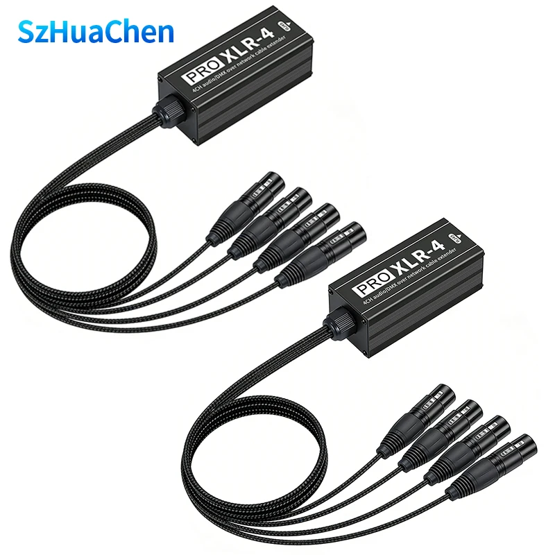 

Кабель-удлинитель DMX PRO XLR-4 (0,7 м, 4XLR Female RJ45) для домашней студии и внутренней аудиосистемы, портативный, 4-канальный