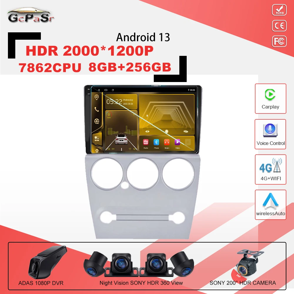 

Android 13 For Citroen C-Elysee C Elysee 2008-2013 Car Player GPS Multimedia Navigation Stereo Radio Head Unit stereo 4G 7862CPU