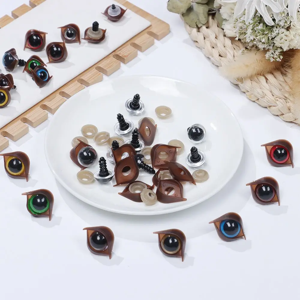 10개/5쌍 안전 플라스틱 부품 인형 DIY 도구 곰 동물 액세서리 인형 크리스탈 눈 공예품