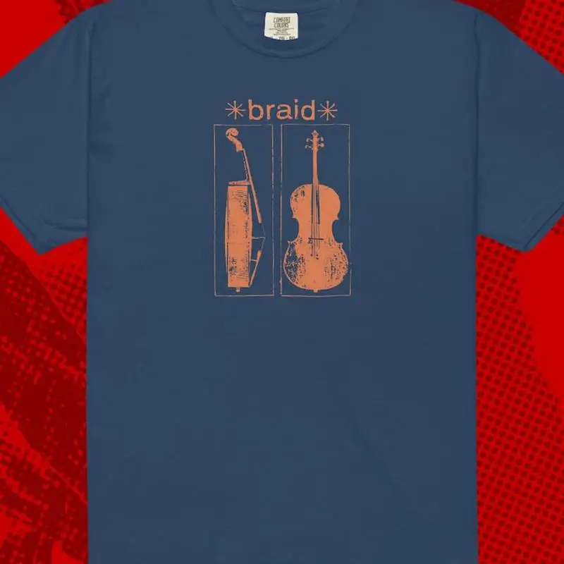 Braid Cello Emo Indie Jimmy Eat World Mineral Cap'n Jazz Promise Ring T-Shirt