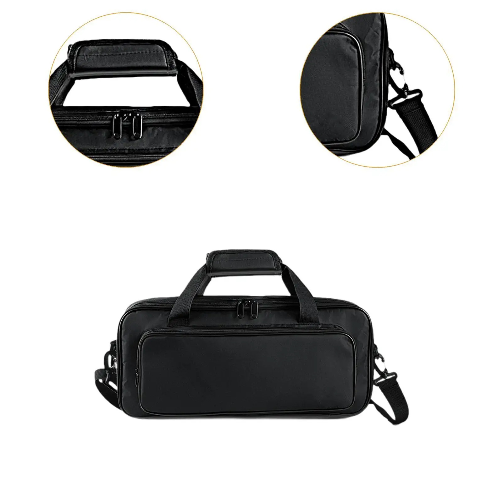 Pedal Board Case Durable Oxford Cloth Guitar Effects Organizer Zipper Pocket for Daily Transport