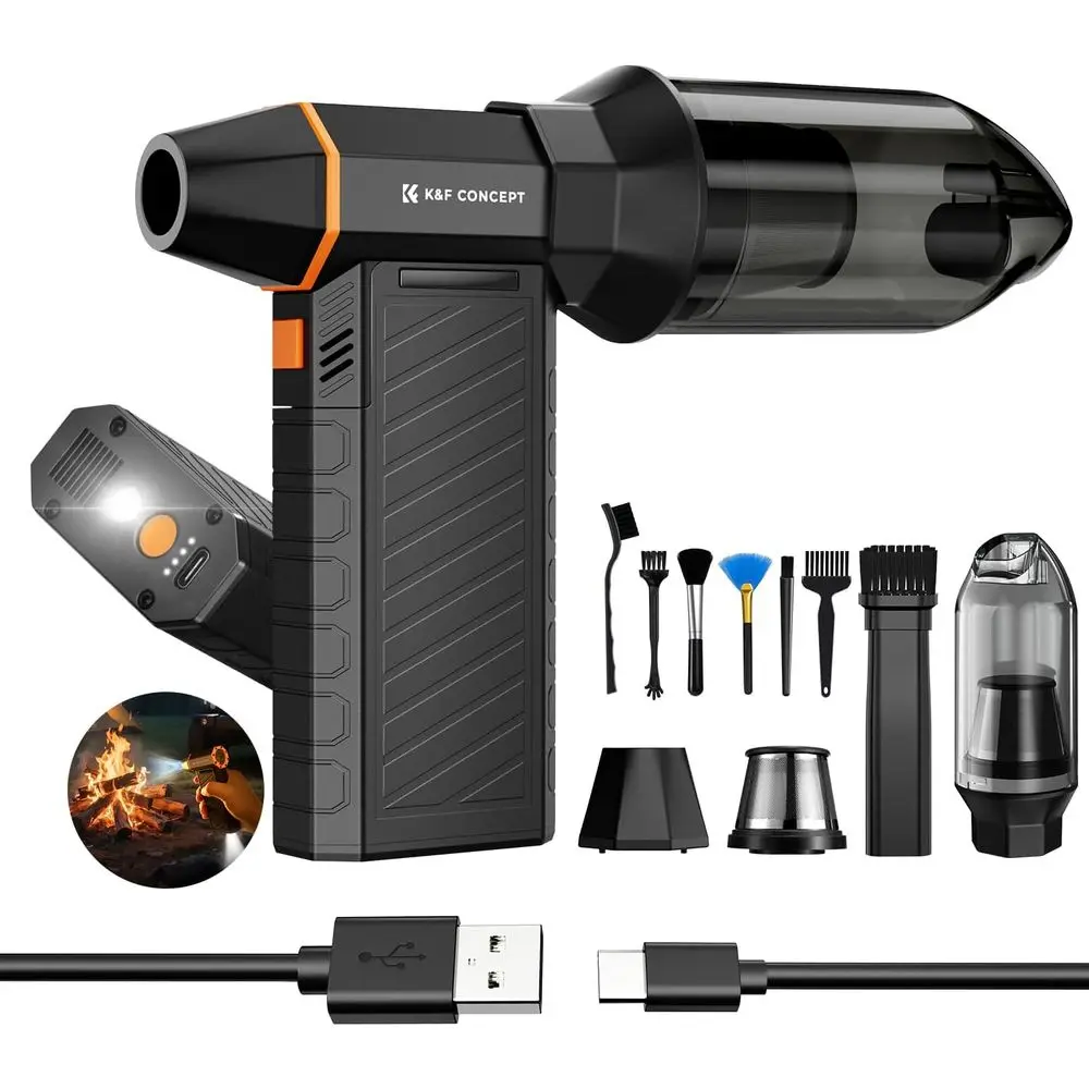 

Dual-Function Magnetic Air Duster & 300,000 RPM Electric Vacuum Cleaner | 3-Speed Settings | Powerful Rechargeable Motor | Ideal