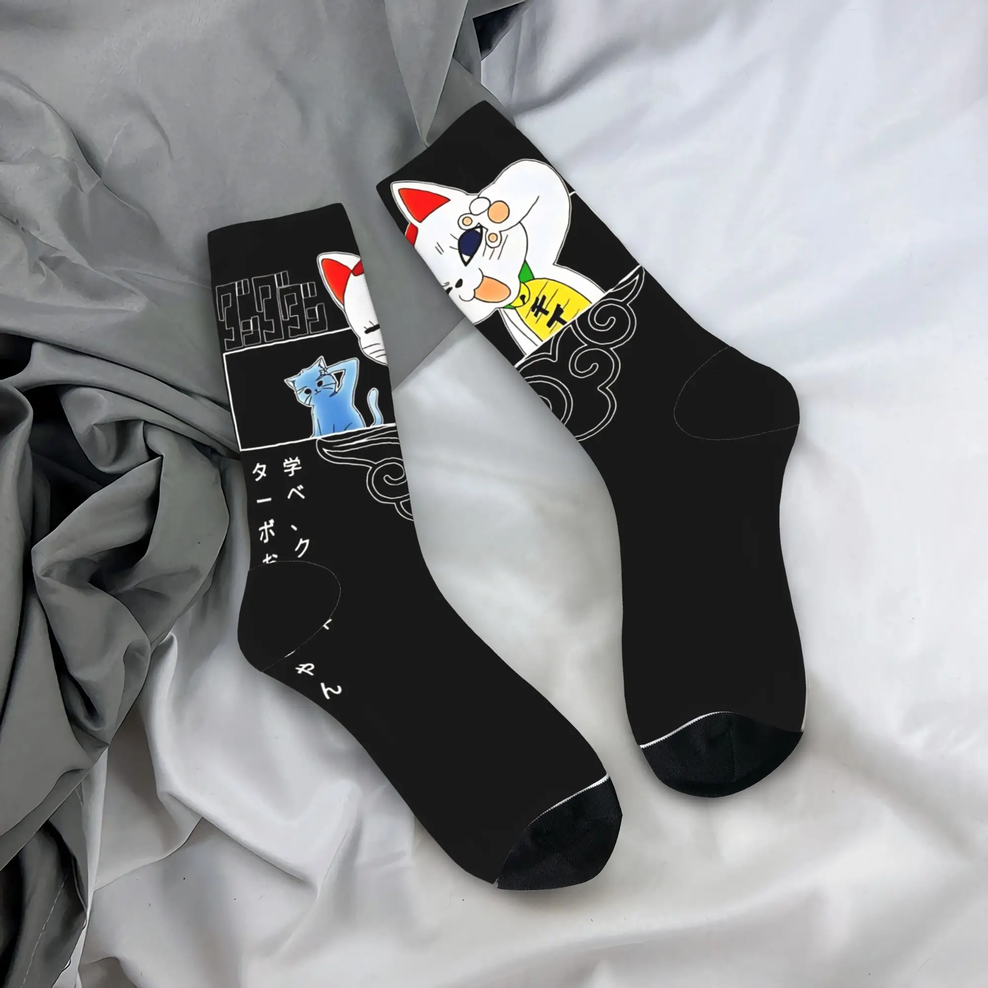 

Аниме-носки DanDaDan: милые осенние нескользящие носки для женщин и мужчин, качественные спортивные носки для бега на заказ