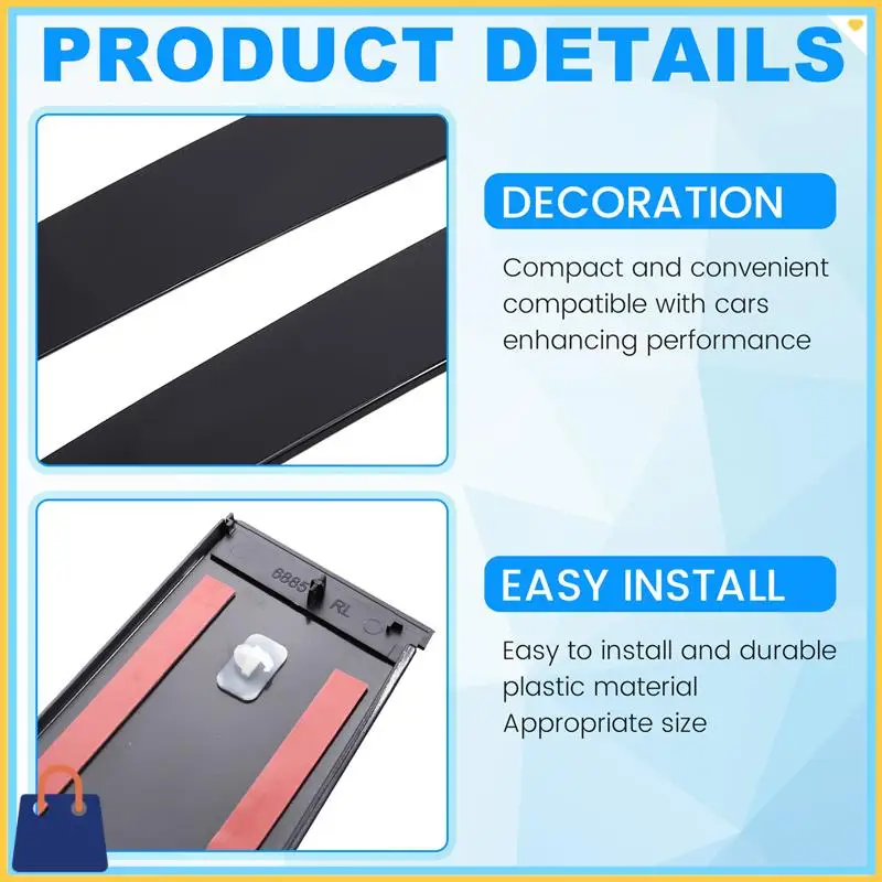 

Efficient 1Pair Rear Windshield B Pillar Post Trims Cover 57010446AN 57010447AN For Jeep Grand Cherokee 11-21 Doors Window Panel