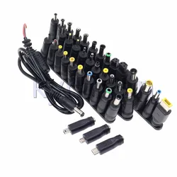 Universal DC AC Power Adapter Tips Connector Kits for Lenovo Thinkpad Laptop Power Supply 5.5mmx2.5mm Plug Jack Sets