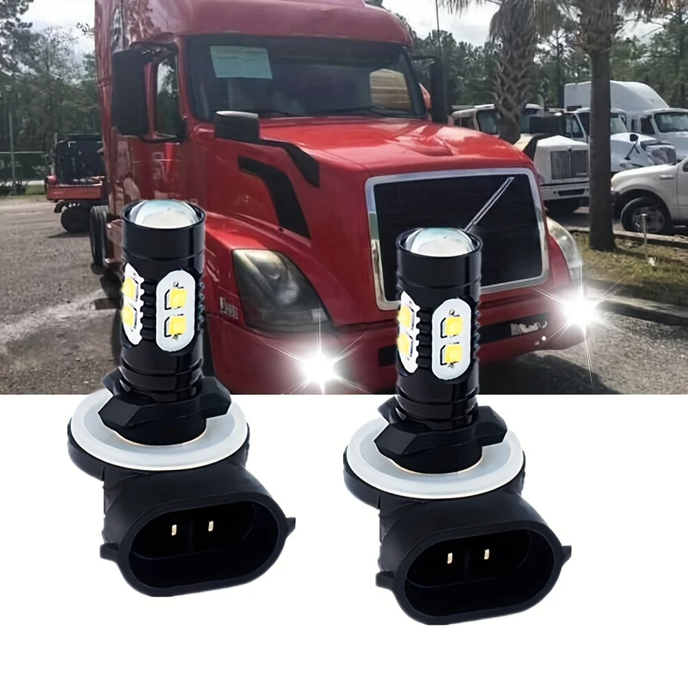 2 قطعة 881 50 واط 10 smd LED الضباب ضوء القيادة لمبات مصباح 886 889 894 896 898 أبيض 6000 كيلو ، بدون بطارية #2