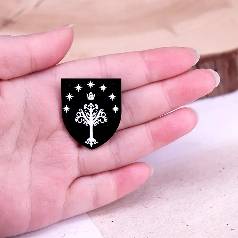 Lord This Rings Tree Enamel Brooch Magic Movie Series 2024 New Metal Lapel Badge Backpack Gifts for Film Enthusiasts