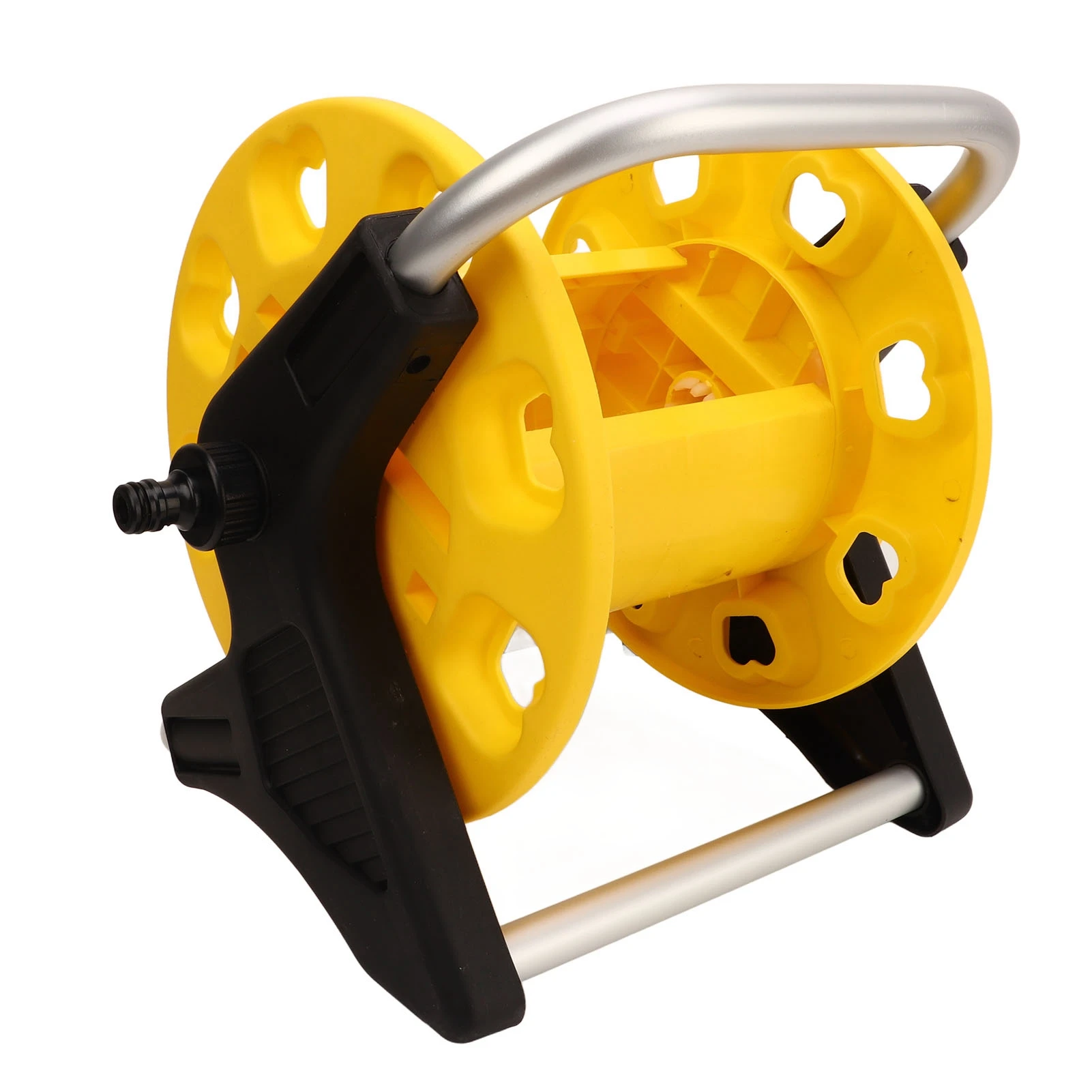 

Yellow Garden Hose Reel G1/2 Can Accommodate 20m Of Hose Stable And Non-Slip Portable Water Hose Holder Outdoor Gardening Tool