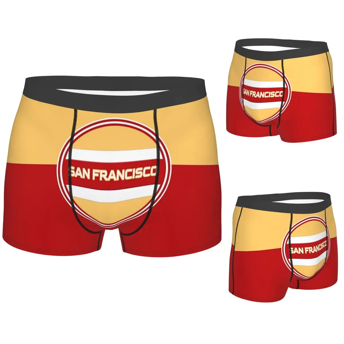 

Трусы-боксеры, шорты с логотипом Сан-Франциско, мужские удобные трусы для мужчин, подарок бойфренду