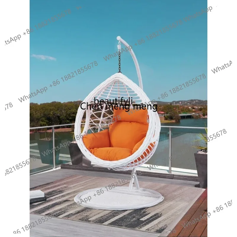 lhy 26 ss 26 Hanging Basket Rattan Chair Glider Floor Lazy Balcony Hammock Swing Cradle Chair