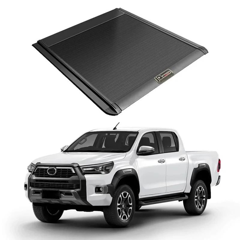 

Pickup Roller Shutter Rear Trunk Lid Retractable Tonneau Cover for 2021-2024 Truck Bed
