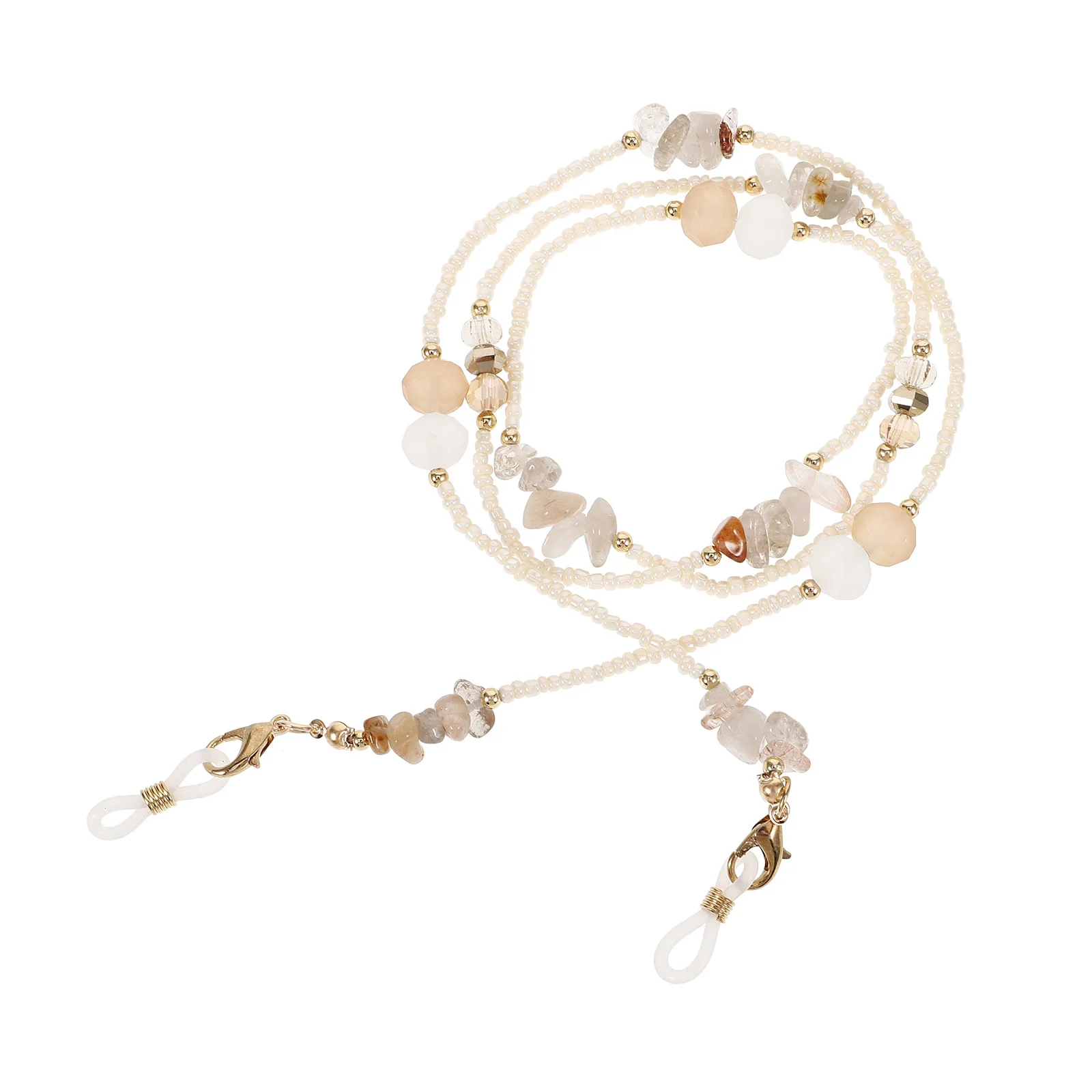 

Stylish Beaded Eyeglass Chain for Women Durable Easy to Install Sports Eyewear Rope Practical Eyeglass Lanyard