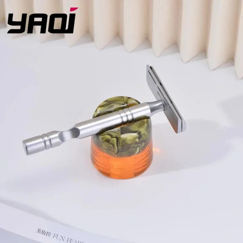 Yaqi Men's Shaving Razor Holder Sagrada Familia Resin Unique Design Classic Double Edge Safety Razor Stand
