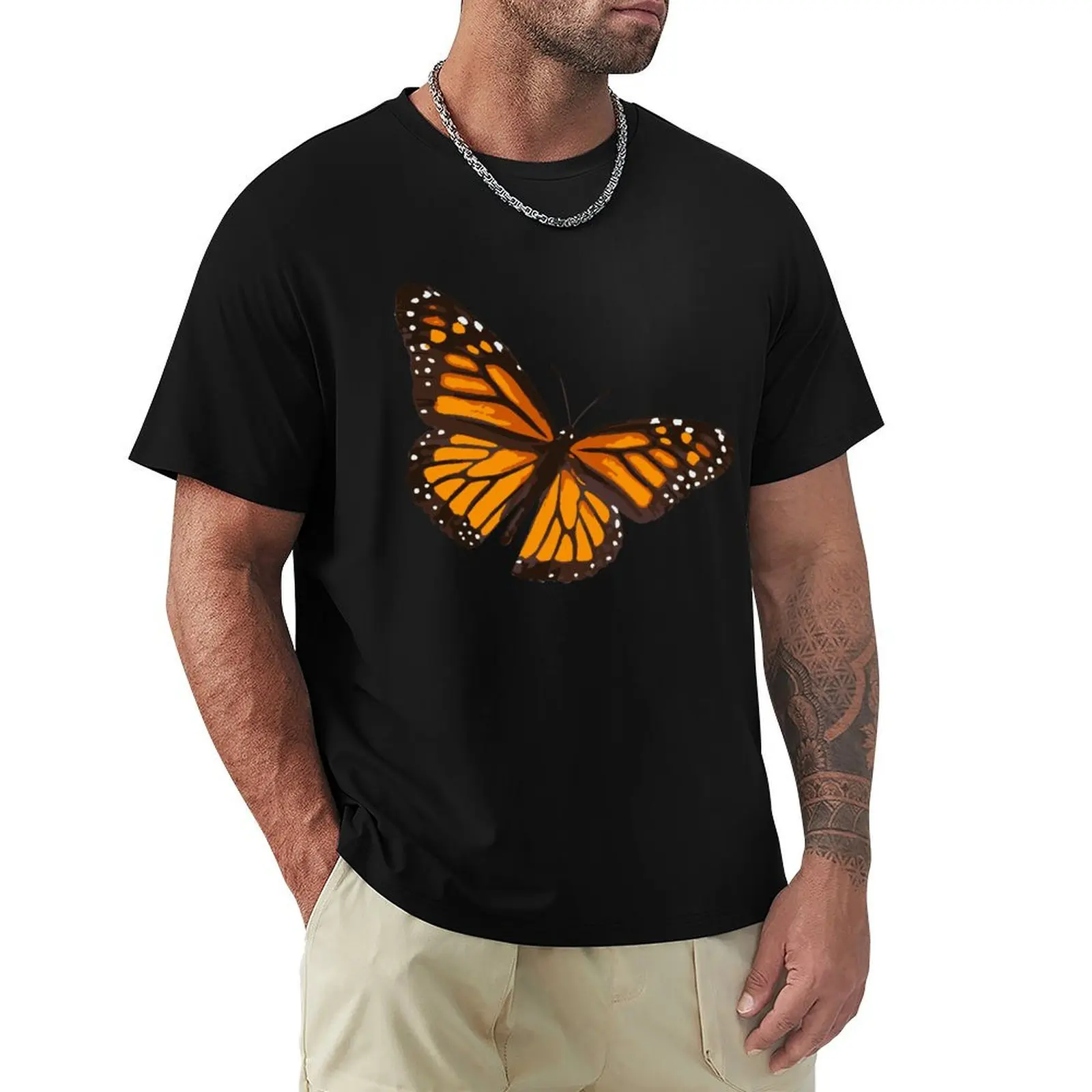

Butterfly T-Shirt man t shirt oversized Men's cotton t-shirt