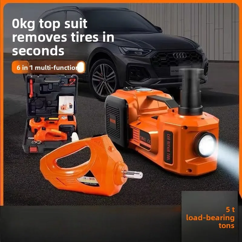 

2025 Multifunctional Vehicle Electric Jack 12V RV 5 Tons Hydraulic Car Air Pump Electric Wrench