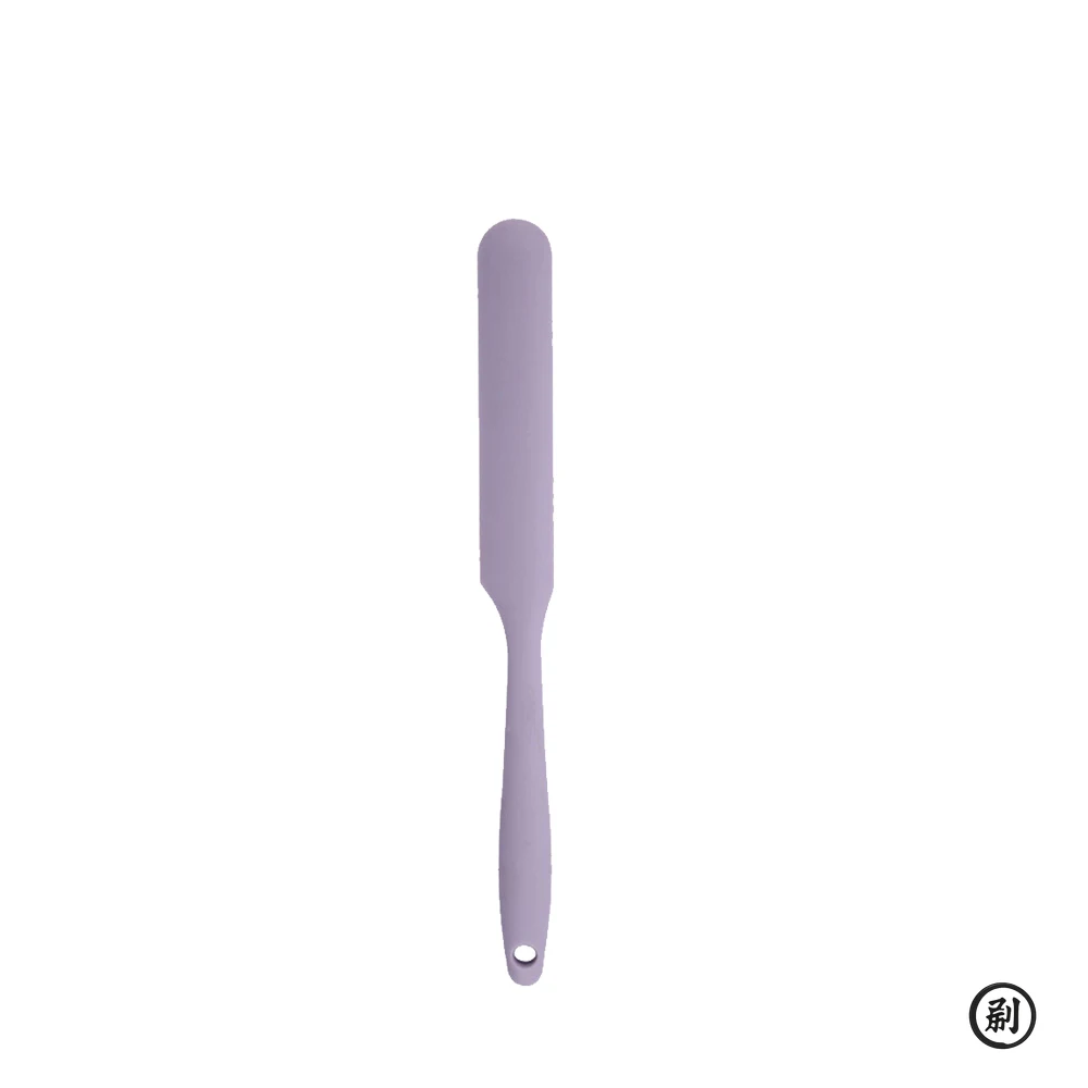 Grattoir à crème en Silicone de qualité alimentaire, spatule à gâteau longue tout-en-un, outil de cuisson de cuisine résistant à la chaleur