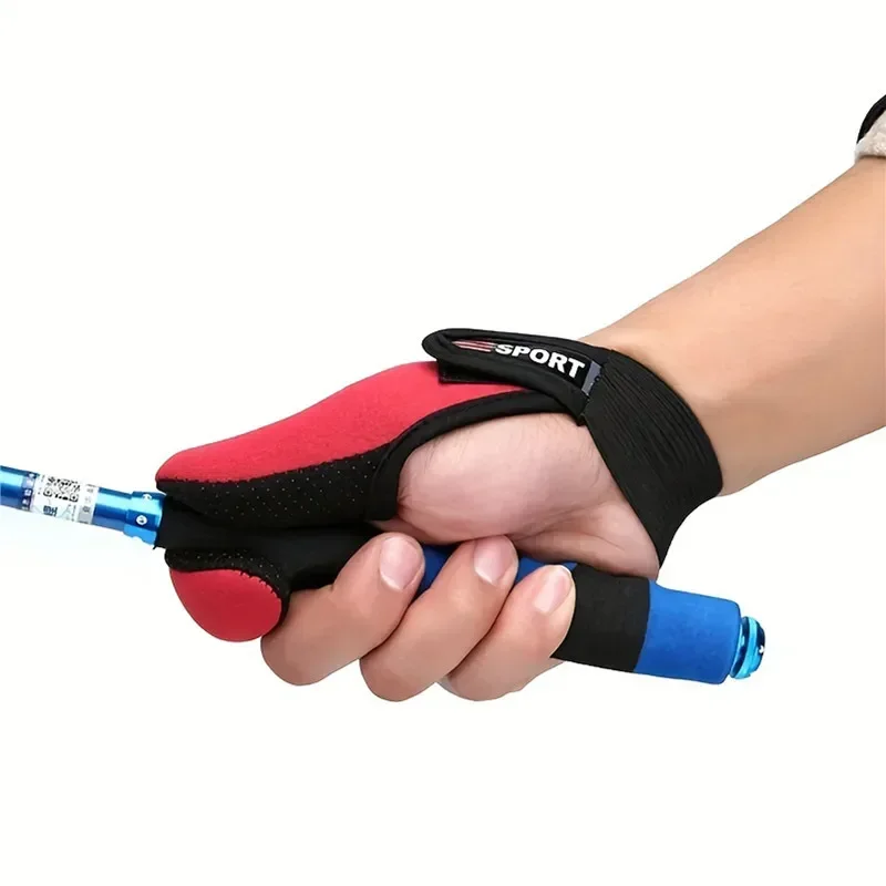 Fishing Gloves 2 Fingers Breathable Gloves Wearable Anti-Slip Gloves Fishing Finger Protector fish tackle hunting waterproof
