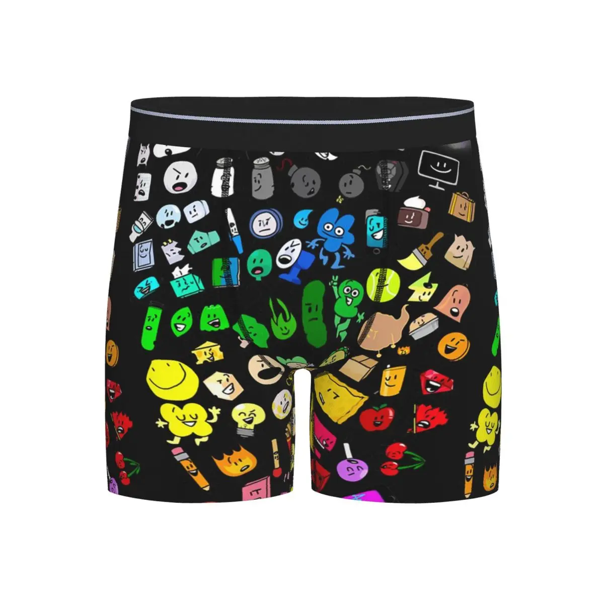 

Long Boxer Underpants Shorts BFDI Inanimate Insanity All Character Panties Men Breathable Underwear for Homme Man Boyfriend Gift