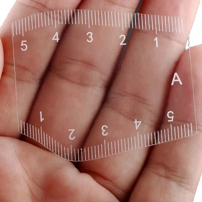 5Pcs Langlebige Stirn Gestaltung Schablone Gestaltung Tragbare Instant Stirn Former Zeichnung Augenbraue Design Lineal Geschenk