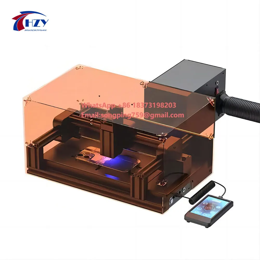 

HZY Mobile Phone Back Cover La ser Separating Machine for IPhone 15 14 13 12 11 Pro Max Rear Glass Removal Repair Logo Marking