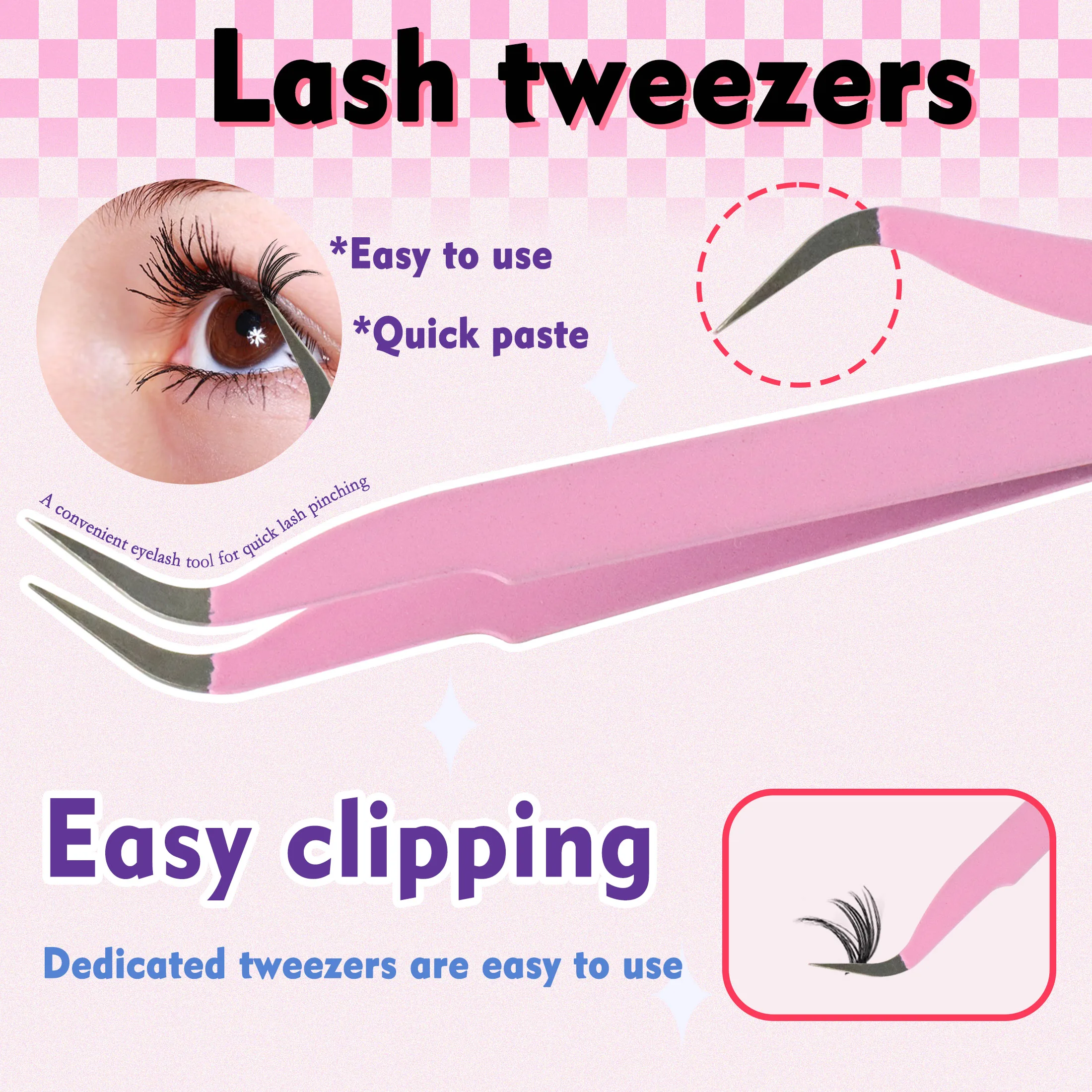 LASHVANA ラッシュボンドとシール DIY ラッシュエクステンションとラッシュグルーリムーバーキット 長持ちするピンセット付き まつげカーラー メイクアップツール