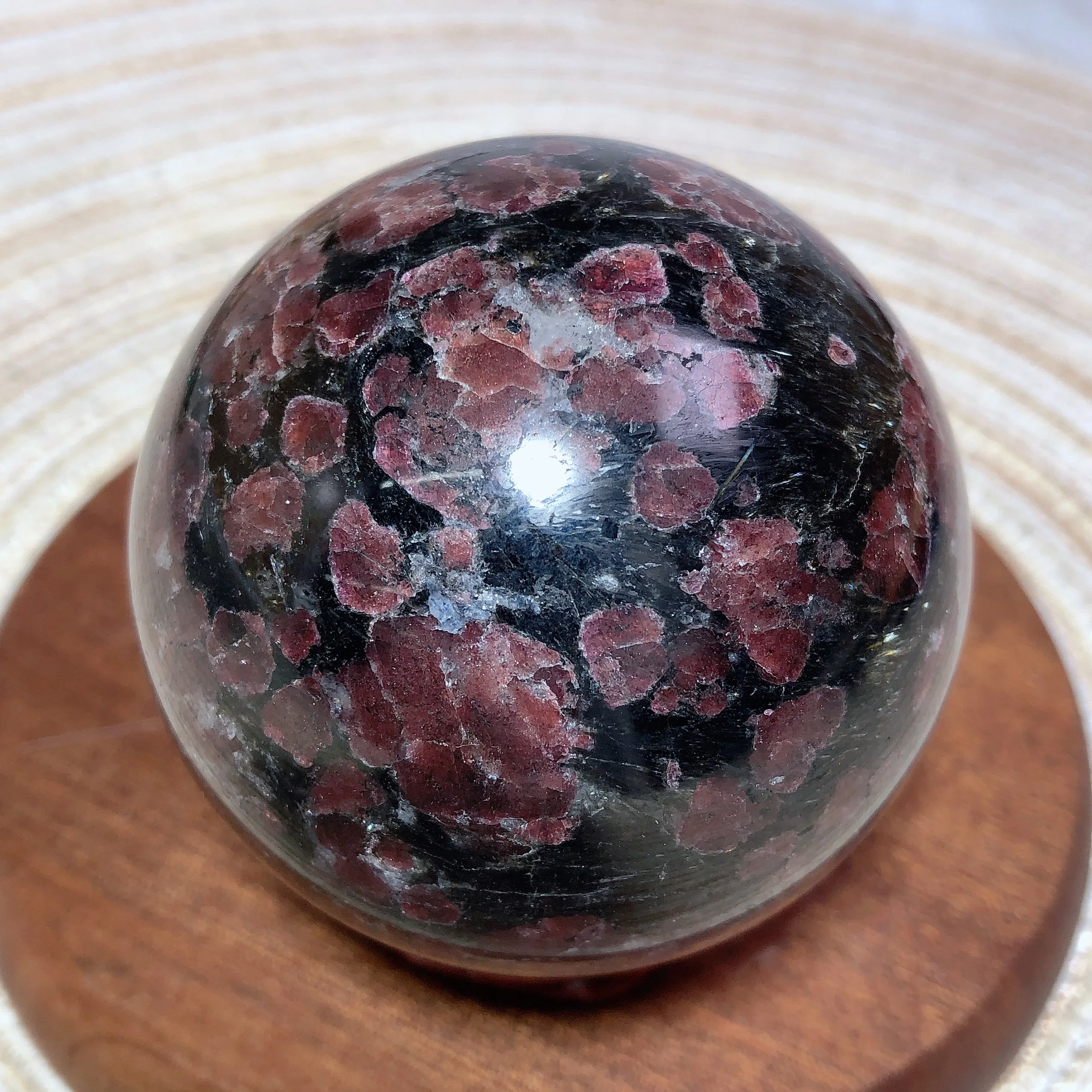 Natural Crystal Firework Garnet Sphere Flash Gemstone Healing High Quality Reiki Energy Ore Home Decorations Room Decor Gift