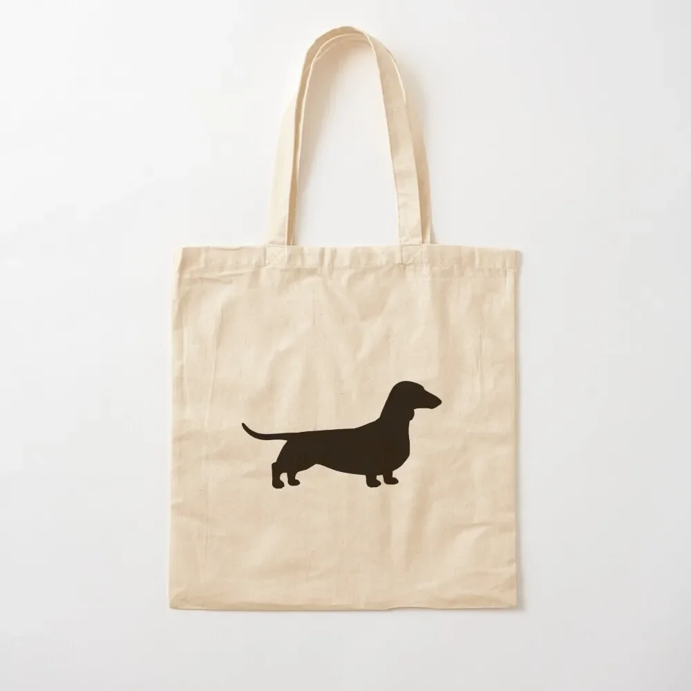 

Dachshund Dog Silhouette(s) Smooth Coated Wiener Dog Tote Bag Women's tote bag ecological bags sac pour femme Canvas Tote Bag