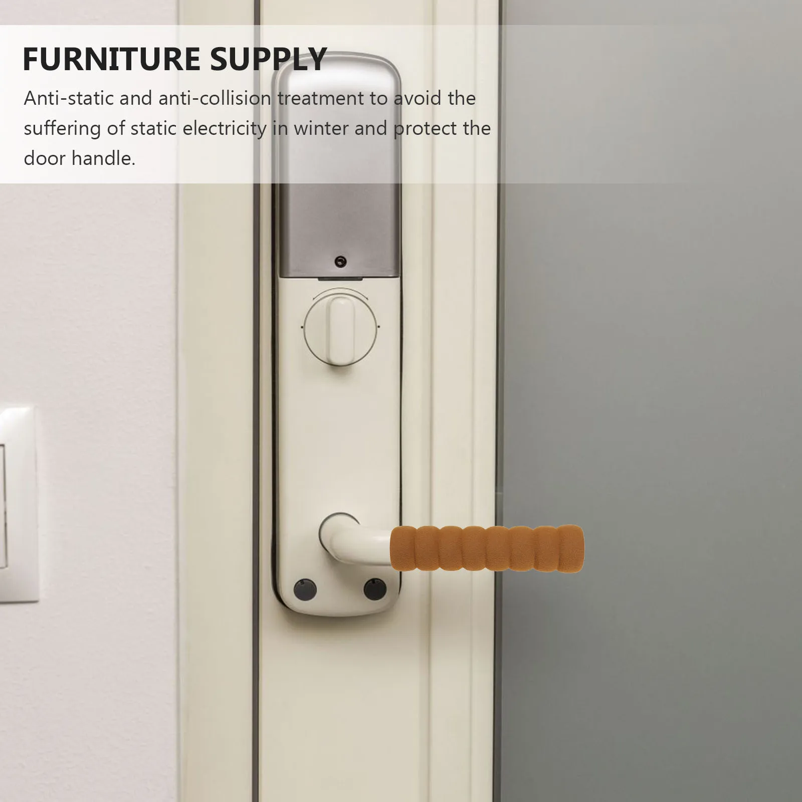 

8pcs Door Handle Cover Eva Soft Anti-Collision Winter Proof Baby Safety Furniture Supply Door Knob Protector Anti Static Handle