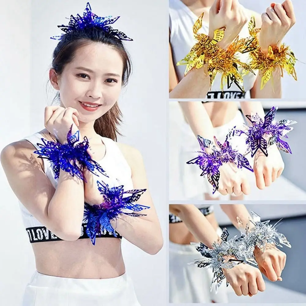 

2pcs New Apply to Sports Sports Game Pompoms 10 Styles Cheering Flower Ball Wrist Flower Sports Games Bracelet