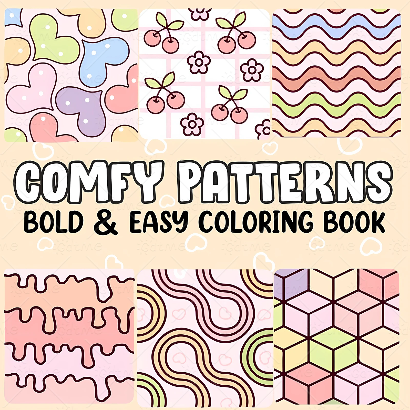 Comfy Patterns: Coloring Book for Relaxation Featuring Lovely Cozy Pattern and Mandala Paperback