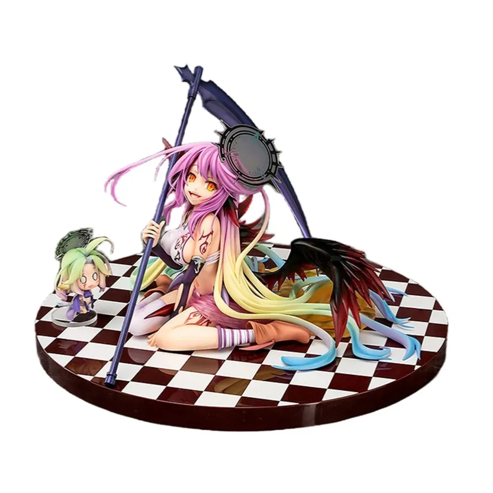 No Game No Life Shuvi  Jibril Great War Ver Action Figure PVC Anime Model Doll Collectible Gift Toy