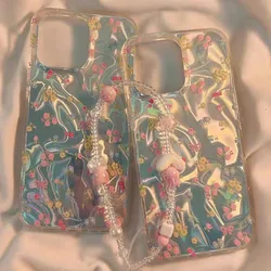 Fresh Florals Bow-knot Water Ripple Soft Case For Realme C61 C63 C53 C20 C65 C55 C51 C67 C12 C25 11 12Lite 7i 5i 6i C21 C11 C30