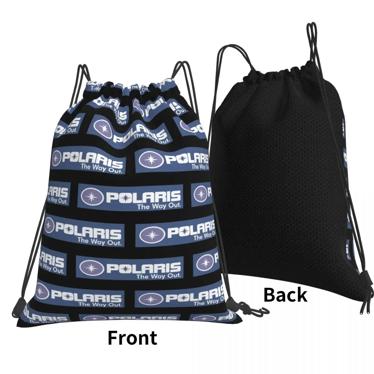 Polaris Logo Backpacks Casual Drawstring Bags Sports Bag Book Bags for Travel School