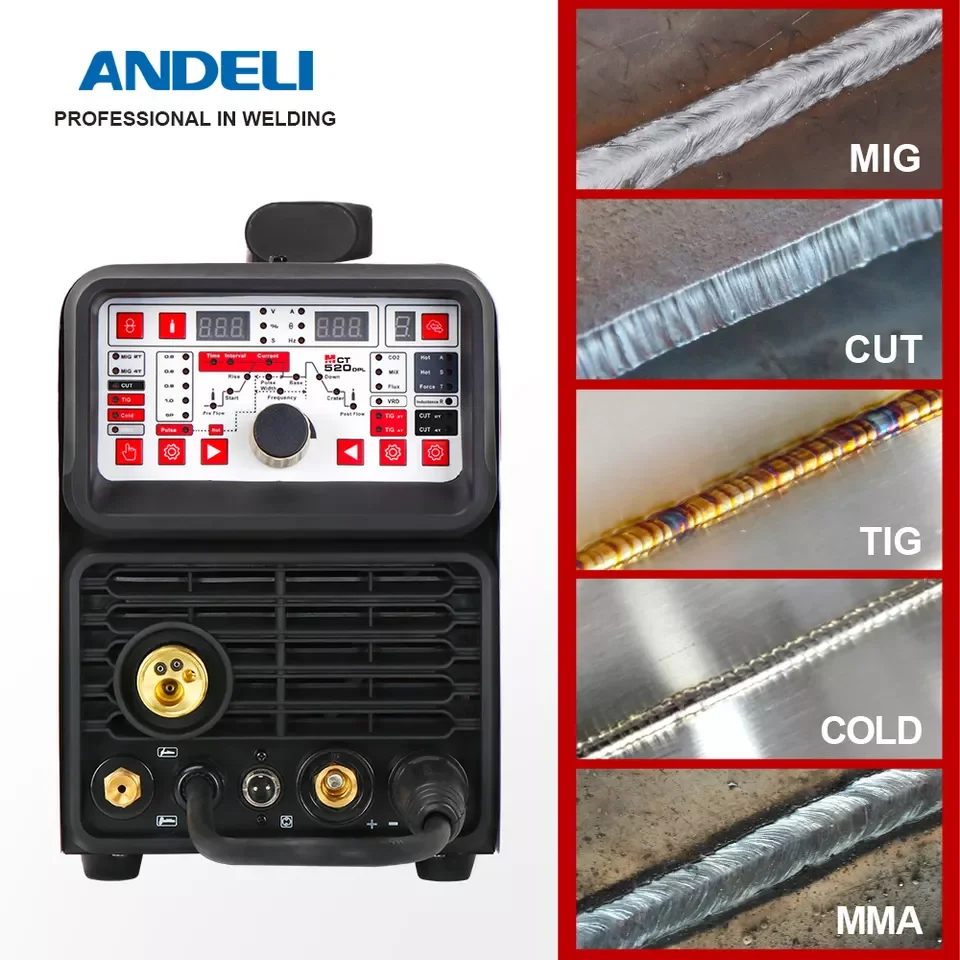 ADNELI  Factory DIrectly Sell MCT520DPL PRO  5IN 1 Multi-process   Welding Machine