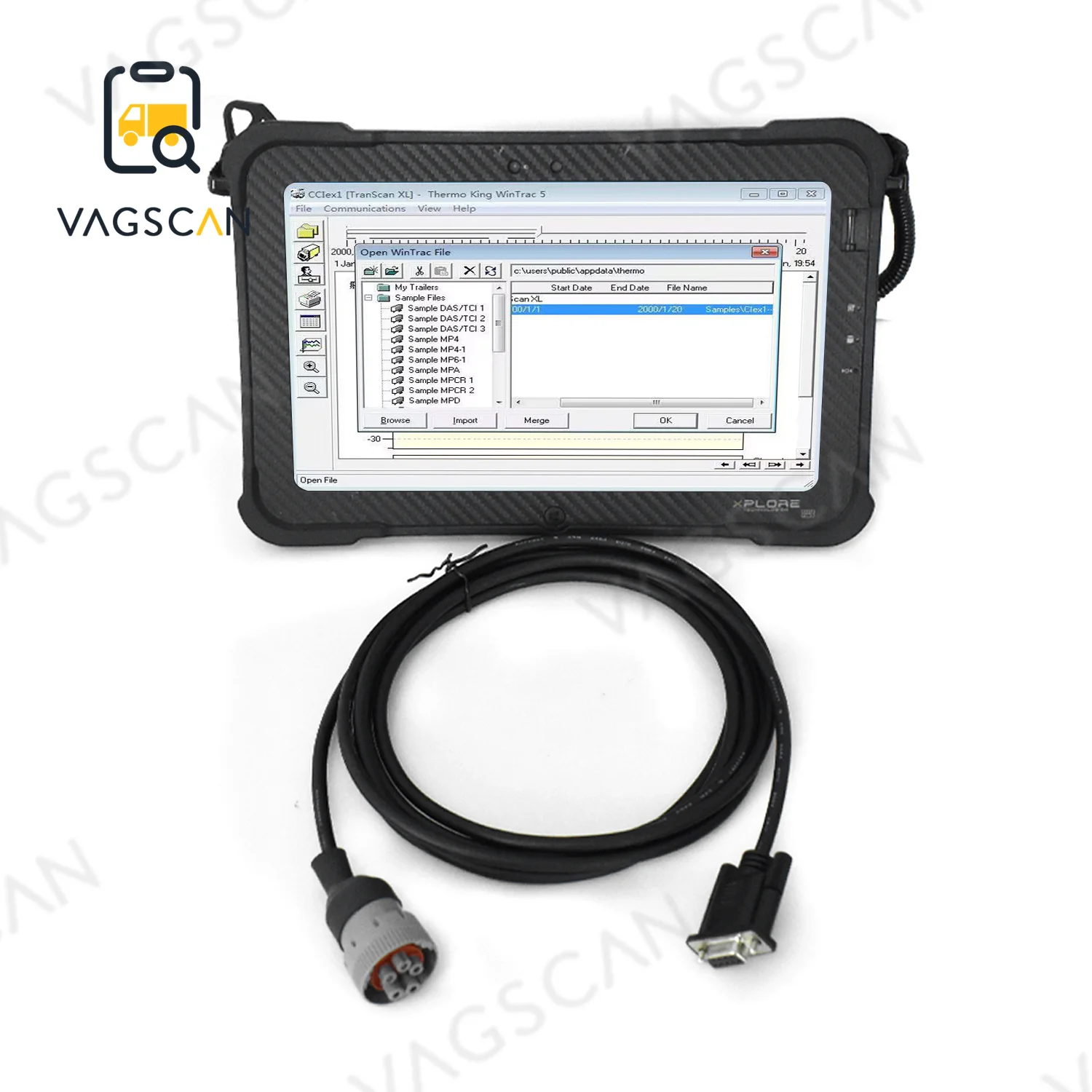 

Xplore tablet For Thermo King diagnostic software Forklifts Wintrac Thermo King TranScan 2 Diagnostic