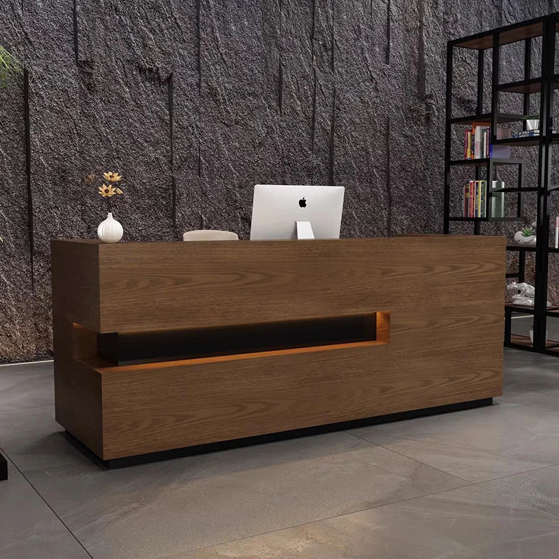 

Beauty Salon Reception Desks Register Cash Modern Commercial Bar Counter Supermarket Comptoir De Caisse Boutique Bar Furniture