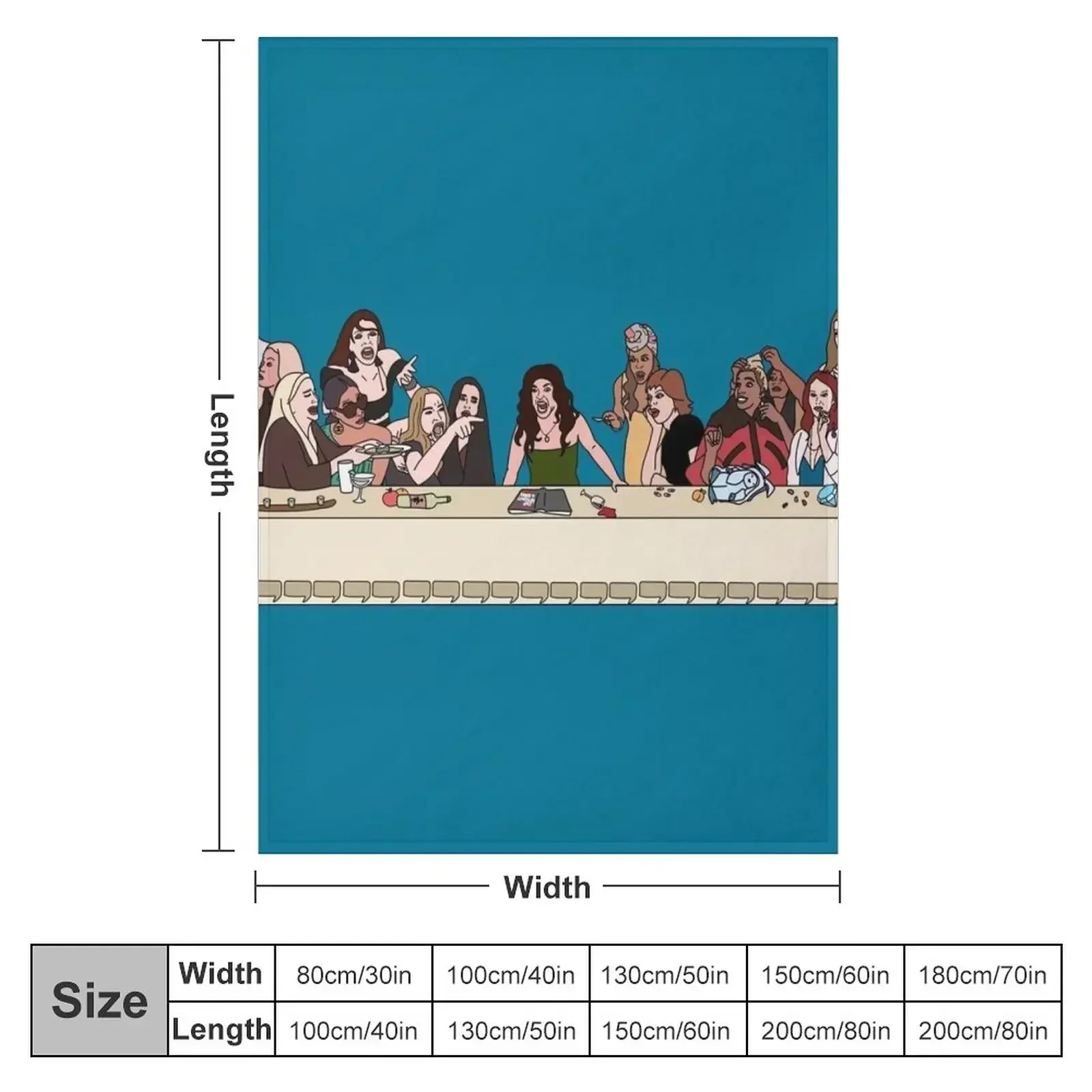 The Last Supper of the Real Housewives Throw Blanket manga halloween Designers Blankets For Baby Baby Luxury Designer Blankets