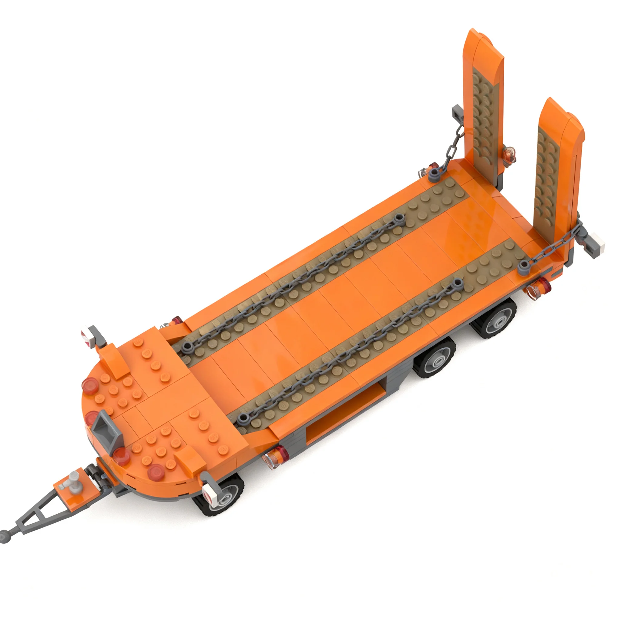236pcs MOC Low Loader - Tieflader City Model Building Blocks Christmas Gifts Construction Toys Brick Assemble Craft Display