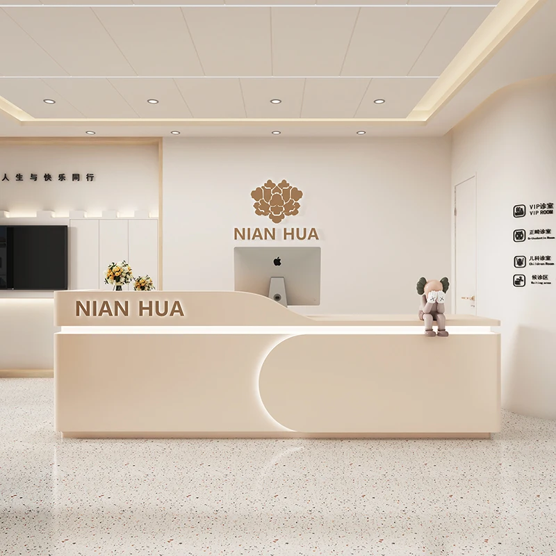 Counter Store Reception Desk Cash Beauty Salon Information Standing Reception Desk Simple Check Out Recepcja Luxury Furniture