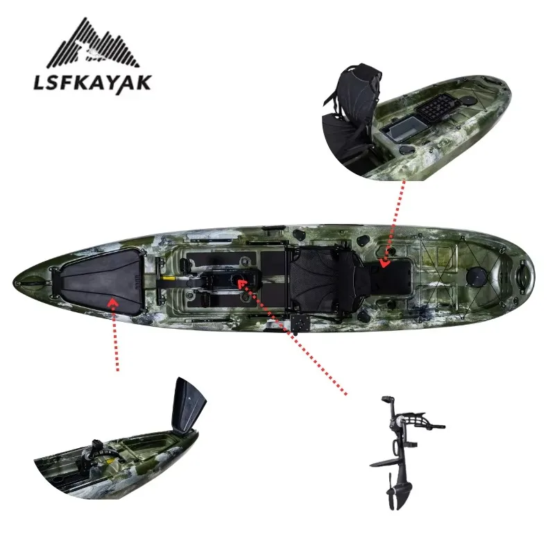 Mirage Propel 10 3.16m HDPE Stable Eco-Friendly Single Person Kayak Non-slip Mat Light Weight Fishing Surfing Drifting